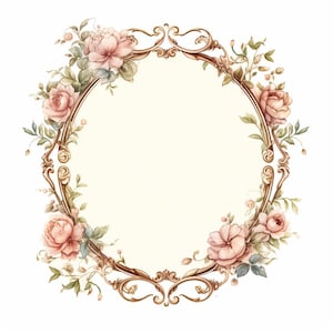 Cadres floraux élégants, clipart aquarelle imprimable, 10 fichiers JPG aquarelle de haute qualité, créations en papier, fabrication de cartes