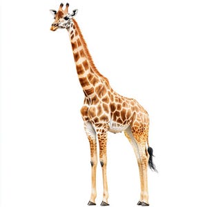 Giraffe aquarel clipart, afdrukbare aquarel clipart, 10 hoogwaardige aquarel jpg's, Papercrafts, Kaarten maken