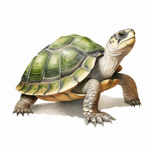 Tortuga marina, arte de tortuga linda, paquete de imágenes prediseñadas de acuarela imprimibles, 10 archivos JPG de acuarela de alta calidad, manualidades de papel, fabricación de tarjetas