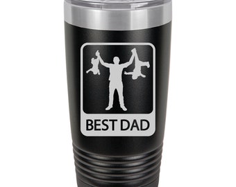 Best Dad,  Engraved stainless steel Polar Tumbler, travel mug, Best Dad Gift, Fathers Day Gift