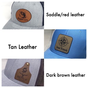 24 Custom Logo Hats Custom Leather Patch Hat Cap Leather - Etsy