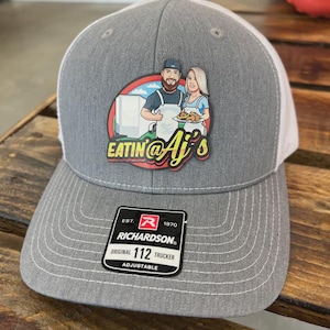 Full Color Custom Logo hat, Full Color Patch, Bulk Custom leather Patch Hat, Leather patch hat, business merch, Gift, Wedding, Birthday