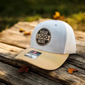 Custom Logo hat, Bulk Custom leather Patch Hat, apparel, Leather patch hat, trucker cap, business merch, Gift, Holiday, wedding, Birthday