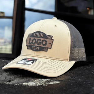 Custom Logo hat, Bulk Custom leather Patch Hat, Leather engraved, company apparel, business merch, advertising, promotional gifts, design