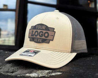Custom Logo Leather Patch Hat: Company Apparel, Business Merch