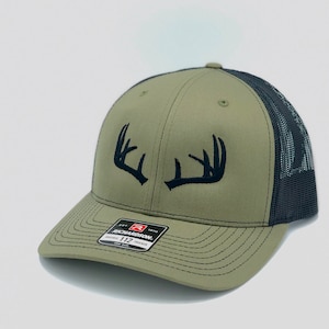 Deer hunter hat, Hunters Hat , Hunting hat, Deer Hat, Cap, buck antlers, Hunting gift