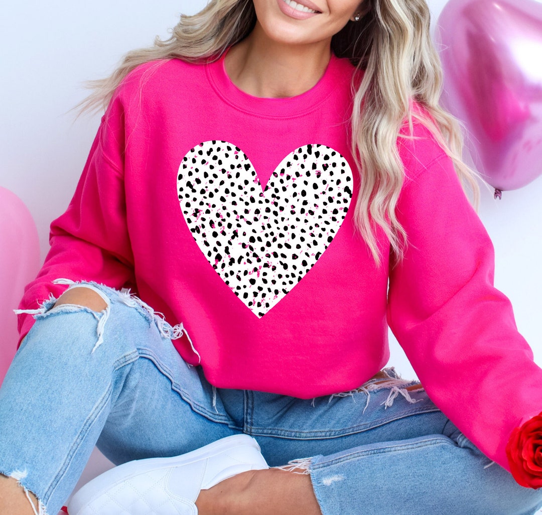 Valentine Heart Distressed Heart, Sweatshirt, Valentines Day, Holidays ...