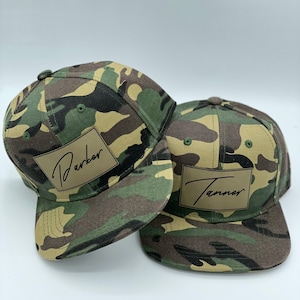 Custom Leather Patch Toddler Hat: Personalized Baby & Child Snapback