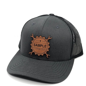 24 Custom Logo Hats Custom Leather Patch Hat Cap Leather - Etsy
