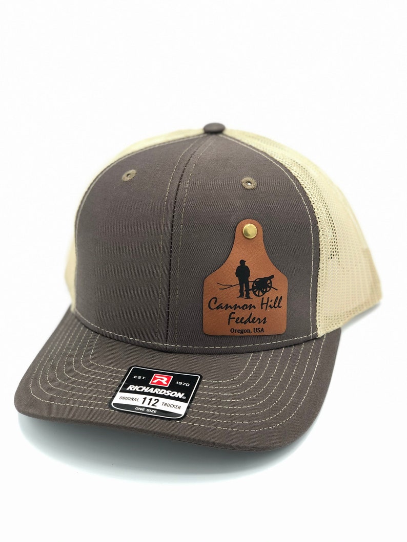 Custom Cattle Tag Hat Hat Cap Leather Engraved Leather Etsy