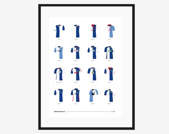 I Love Blackburn Rovers A3 Poster Gift Birthday Christmas Stocking Filler