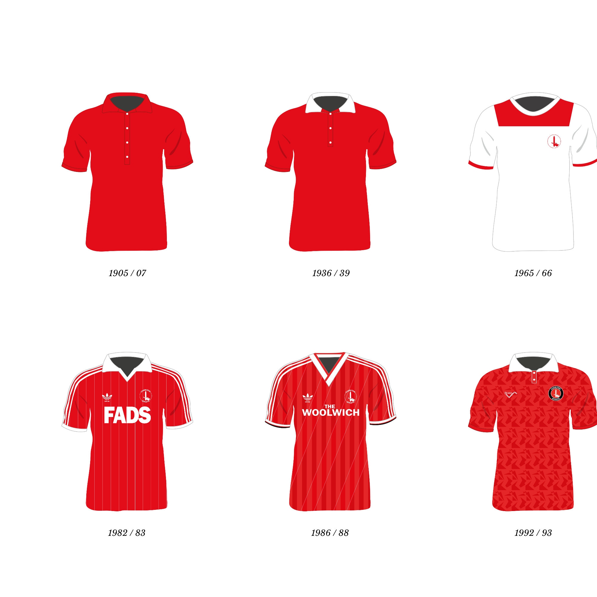 Maillot Vintage Charlton Athletic FC – Taille XL – Homme – Édition Rare