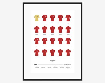 England 1966 World Cup Winning Squad - Poster - Football Gift Print