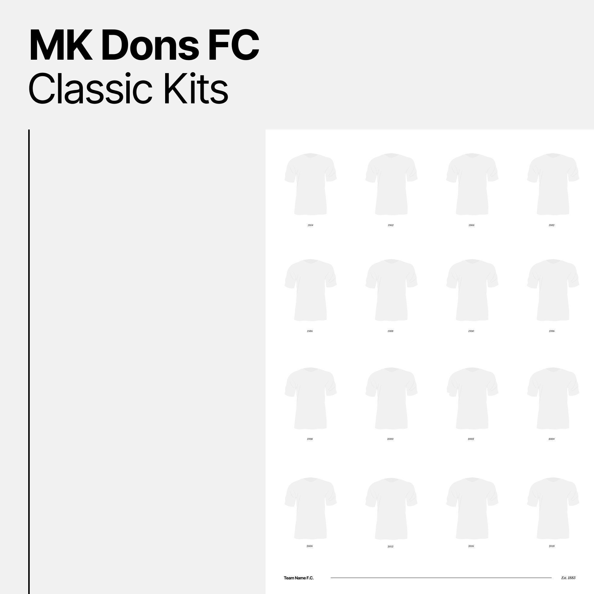 MK Dons FC Classic Kits 2004 to 2021 A3/A4 Poster | Etsy 