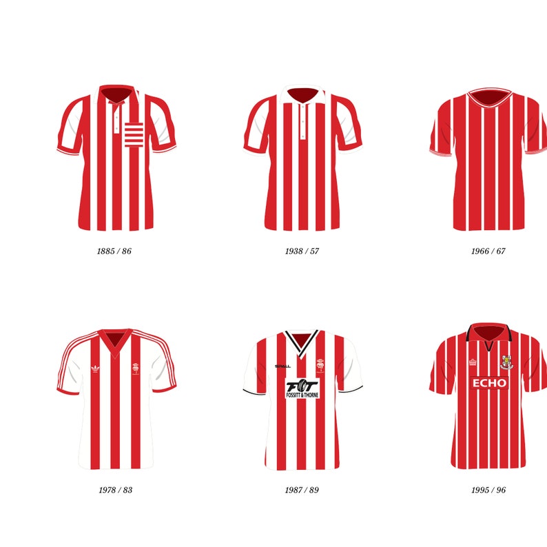 Lincoln City FC Classic Kits Poster – Football Team Art Print - Etsy UK