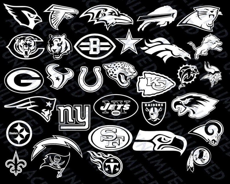 NFL Team Logo Iron On Decal / Tshirt Design/ Iron On Decal / Etsy