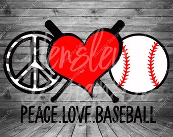 Free Free 175 Peace Love Baseball Svg Free SVG PNG EPS DXF File