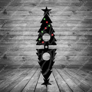 クリスマスツリー ロリポップ ホルダー SVG DXF PNG