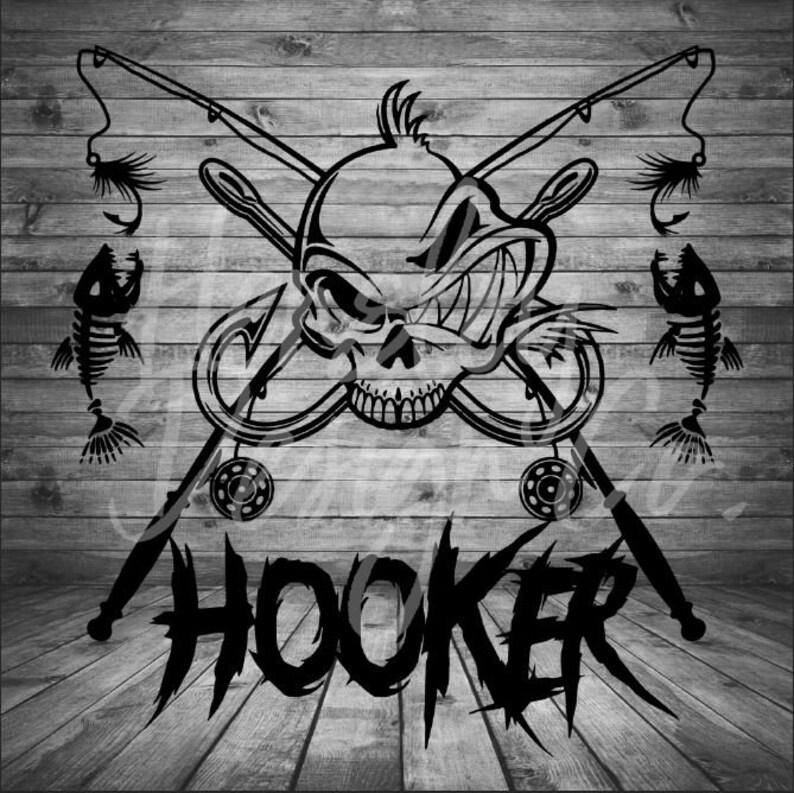 Download Fishing Hooker SVG | Etsy