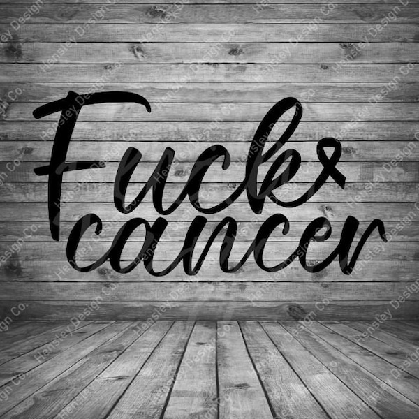 Fuck Cancer Design SVG