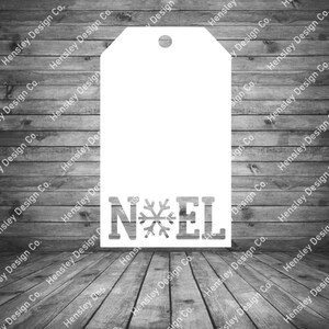 Christmas Gift Tag Noel Design