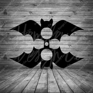 Halloween Bat Lollipop Sucker Holder SVG PNG DXF
