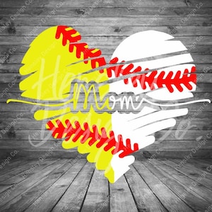 Softball Baseball Mom Design SVG