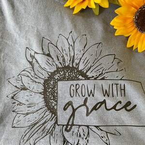 TShirt Sunflower Shirt Inspirational Tees Comfort Colors | Etsy