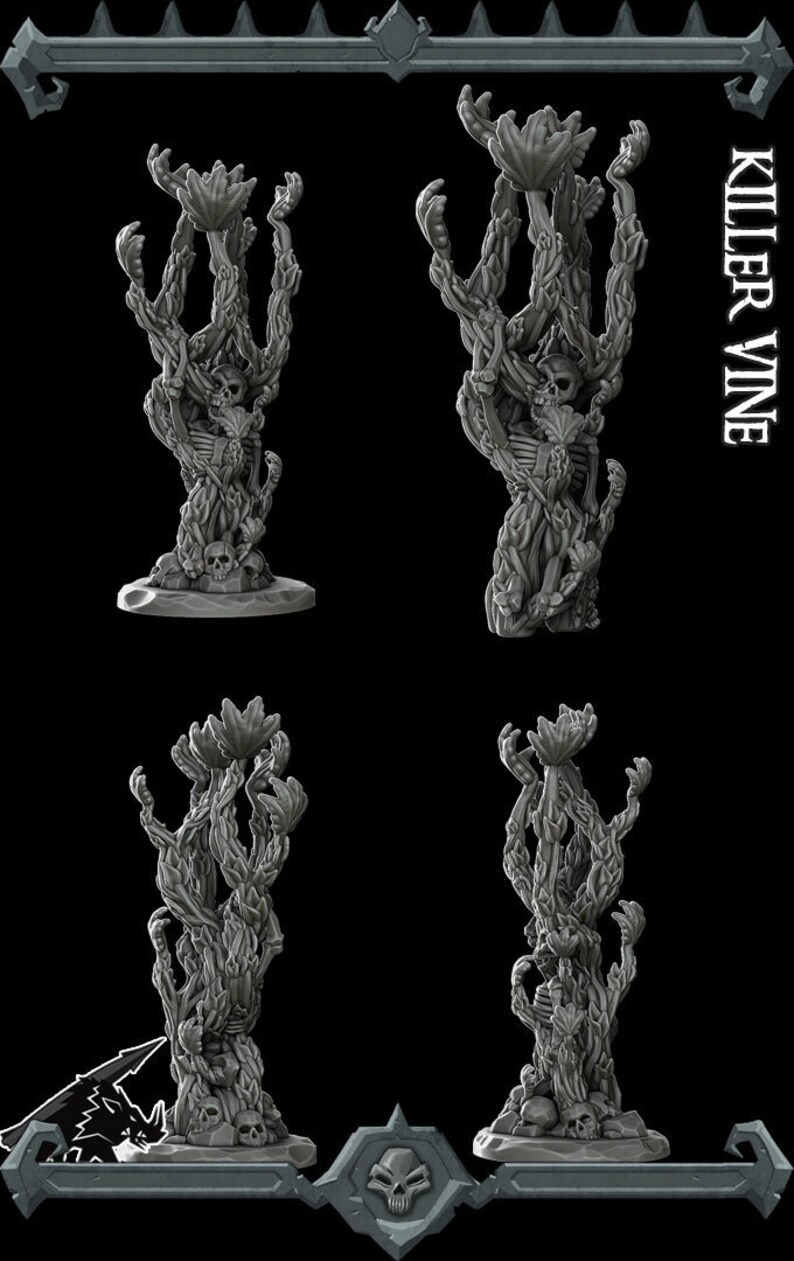 Killer Vine D&amp;D 28mm 32mm miniature DnD Dungeons and | Etsy