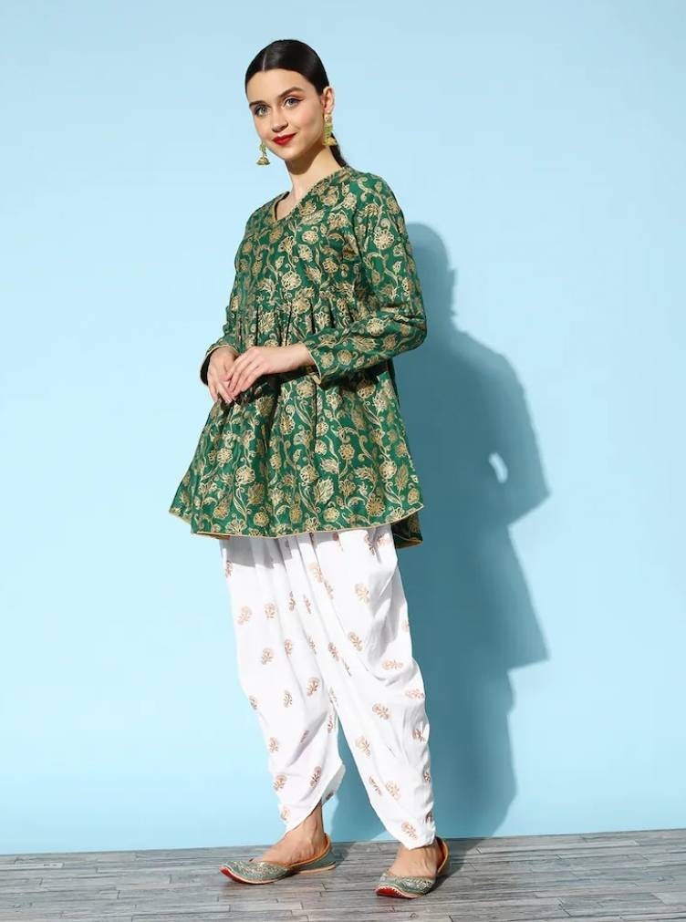 Buy Stylish & Unique Cotton Kurta Dhoti Pant Set – stylumin