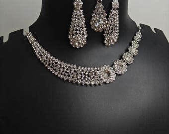 Victorian Necklace Kundan Necklace Uncut Polki Necklace India CZ Victorian Necklace Wedding Jewelry Necklace Indian Jewelry Pakistani Jewelr