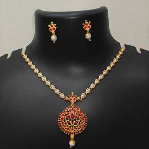 Long Polki Necklace/ Pink Semiprecious beads Necklace/ Indian Long Necklace/ Pakistani Jewelry/ Kundan Long Necklace Mala/ Indian Jewelry