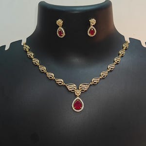 Viktorianische Halskette Kundan Halskette Uncut Polki Halskette Indien CZ Viktorianische Halskette Hochzeitsschmuck Halskette Indischer Schmuck Pakistanischer Jewelr