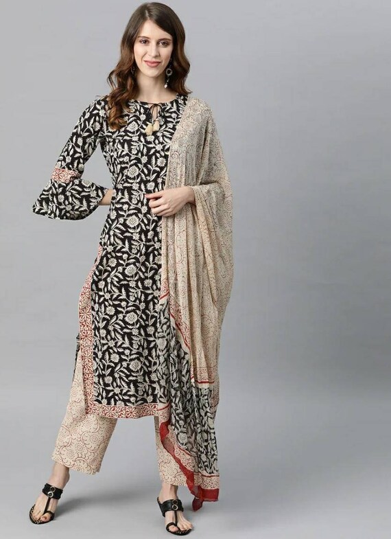 Cotton Women Kurta Sets Printed