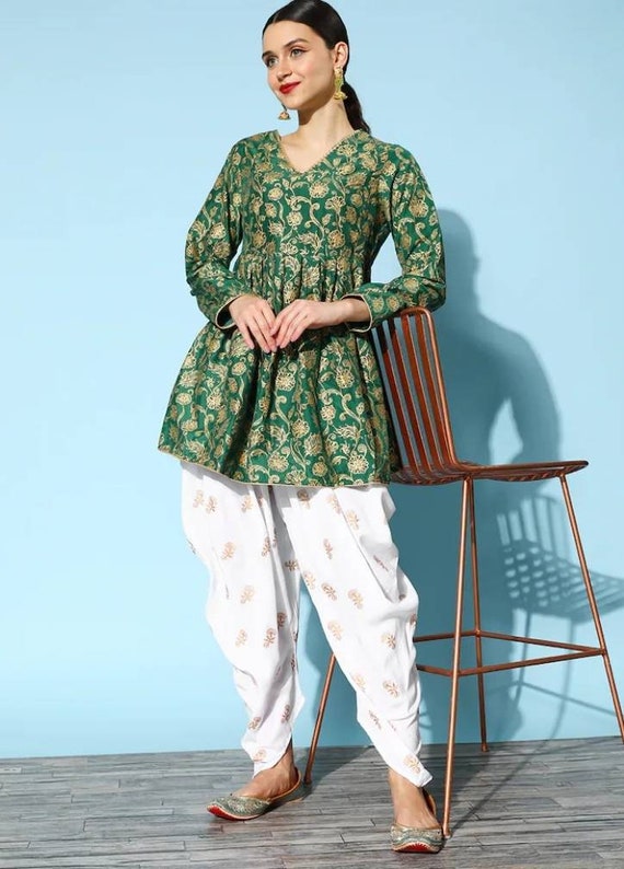 Littledesire Printed Up Down Kurti With Dhoti Pant, Ethnic Wear, Trendy  Kurtis & Gowns Free Delivery India.