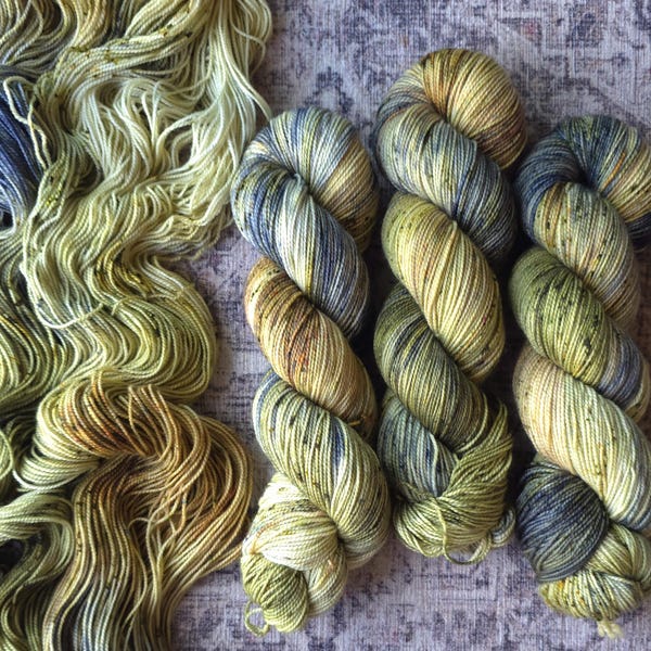 Brady's Bluff: 80/20 Hemlock Sock Superwash Merino and Nylon, Hand Dyed Wool Yarn
