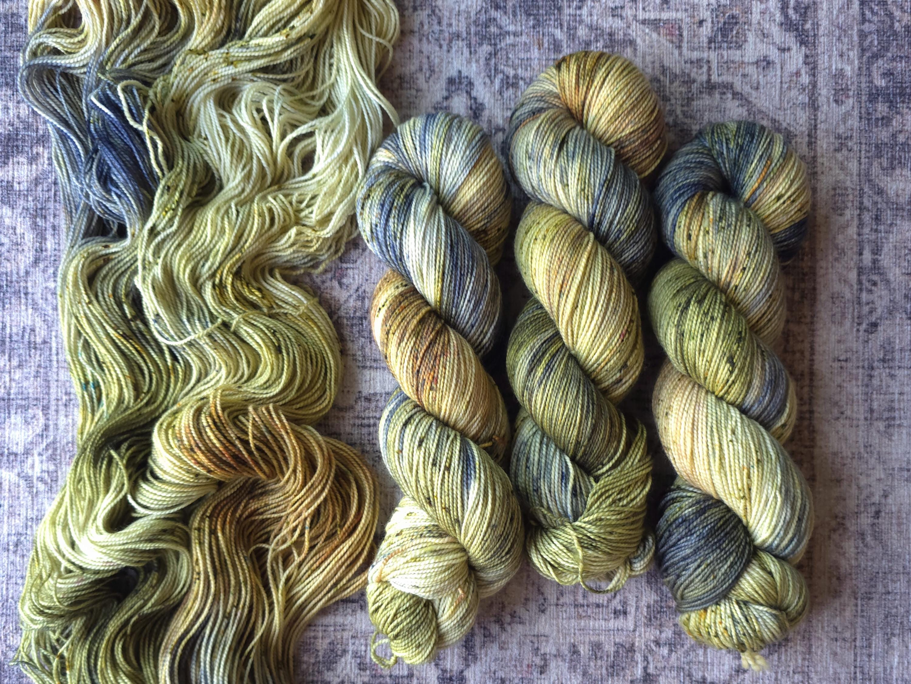 Brady's Bluff: 80/20 Hemlock Sock Superwash Merino and Nylon, Hand Dyed Wool Yarn