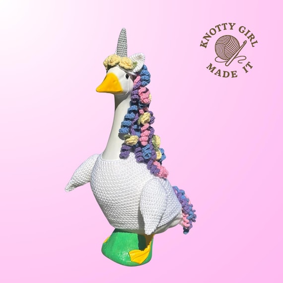 Unicorn Porch Goose Outfit Crochet Pattern PDF Instant Download