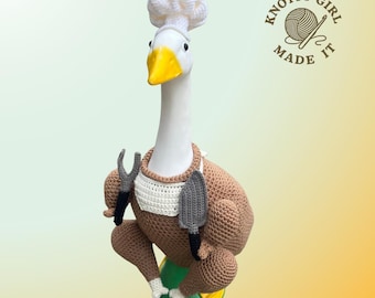 Turkey Porch Goose Thanksgiving Outfit Crochet Pattern PDF Instant Download
