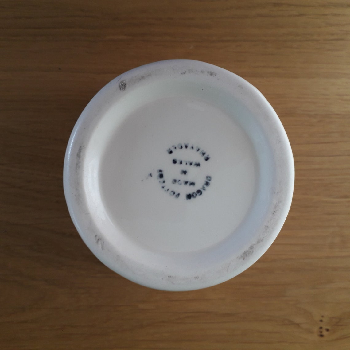 Welsh Dragon Pottery Rhayader Ceramic Planter Fluted Edge Made Etsy