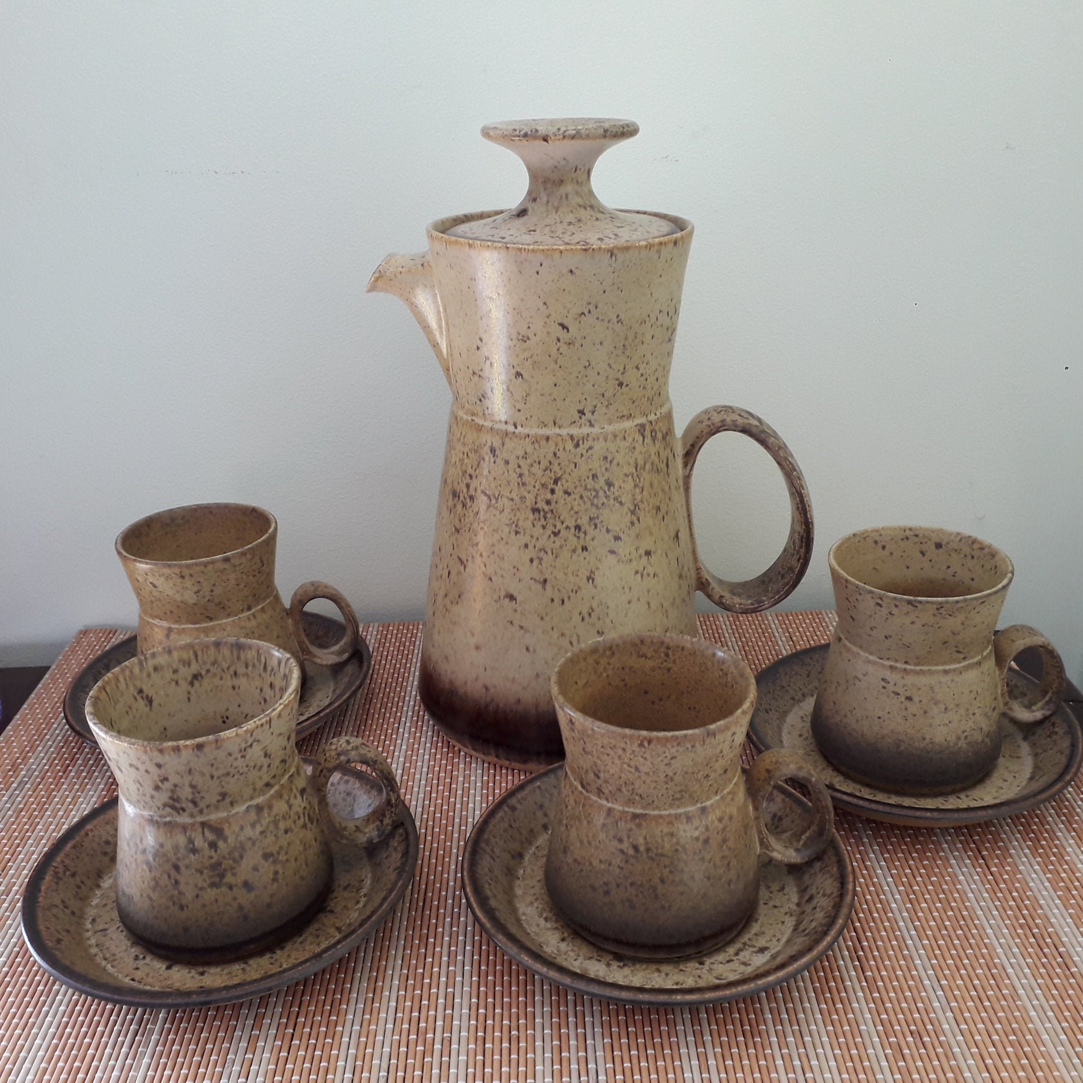 Rye Iden Pottery Coffee Set Vintage Stoneware Studio Pottery Etsy UK