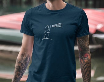 Marmotte unisex organic t-shirt "Ravito!" – Gift idea for trail, hiking and mountain adventure enthusiasts
