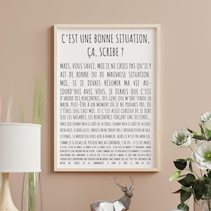 Otis Monologue Poster – Édouard Baer in the film Asterix & Obelix: Mission Cleopatra – French cinema humor wall art, gift for Alain Chabat fans