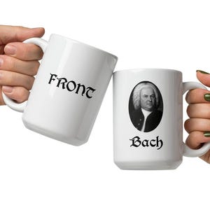 Humoristisk Bach-mugg – Klassisk musikordvits för musiker, lärare eller Bach-fans – Presentidé för älskare av musikalisk humor