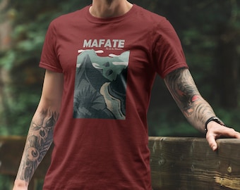 T-shirt du cirque de mafate sur l'île de la réunion, inspiré par le trail running et la nature. Idée cadeau pour amoureux de la nature.