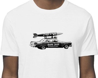 T-Shirt "Jazz Not War" engagé contre la guerre, les armes et pour la musique Jazz - En Coton Bio  - Édition Hope Jazz Festival Unisexe