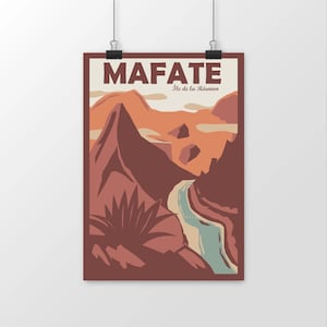 Poster of the Mafate circus on Reunion Island. View from the top of Dos d'âne. Gift idea to offer, Ultra Trail race souvenir