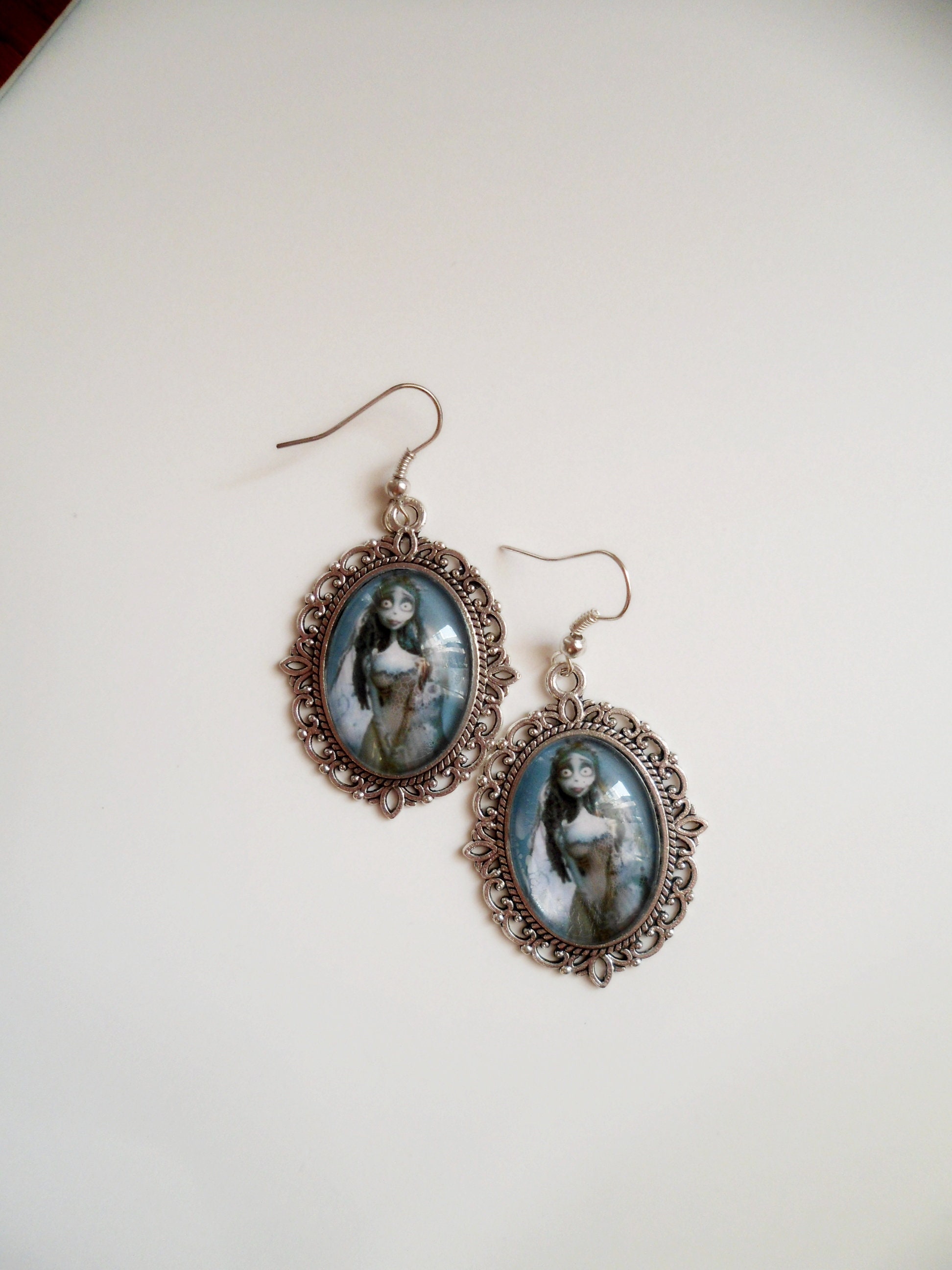 The Corpse Bride Necklace, Corpse Bride Earrings, Halloween Jewelry ...