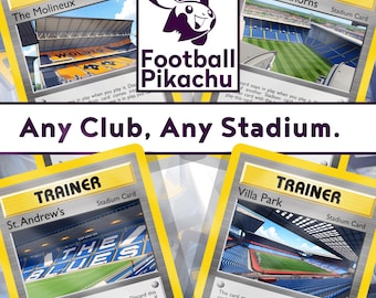 Tarjeta de entrenador de fútbol de estadio personalizada y exclusiva