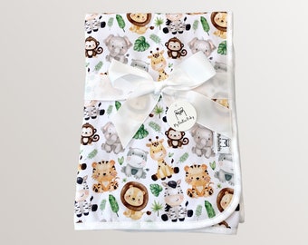 Soft Baby Blanket, Newborn Blanket, Safari Nursery, Newborn Baby Blanket, Baby Shower Gifts, Baby Girl Boy Gift, Safari Nursery Decor,